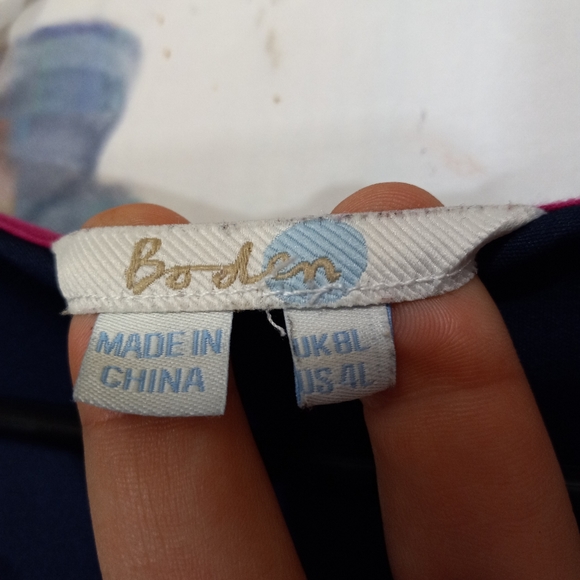 Boden Fit & Flare Sweater Dress 6L Polka Dot - Picture 6 of 10